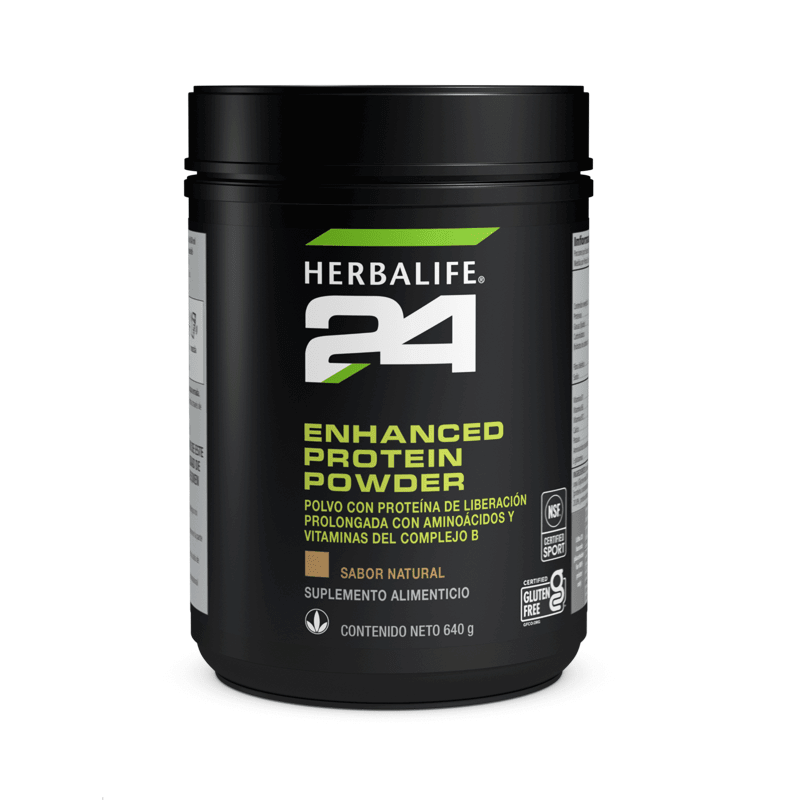 Herbalife24® Enhanced Protein Powder | 24g Protein Blend, natural flavor, 640 g container, dietary supplement.