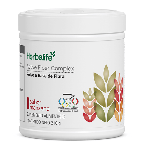 Active Fiber Complex Polvo para Preparar Bebidas sabor manzana, 210 g, mezcla de fibras para digestión saludable.