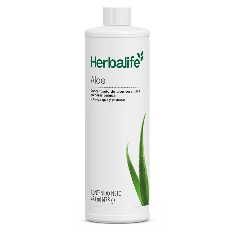 Herbal Aloe vera Concentrado | Aloe Vera Beverage en botella de 473 ml, concentrado de aloe vera refrescante y sin calorías.