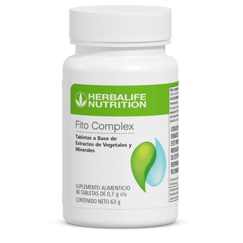 Fito Complex antes Cell U Loss® botella de Herbalife Nutrition con 90 tabletas de extractos vegetales y minerales.