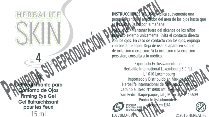 Gel reafirmante para contorno de ojos Herbalife SKIN para uso de día