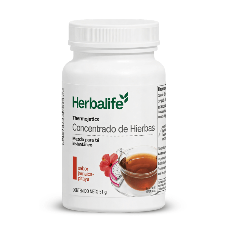 Thermojetics Concentrado de Hierbas Mezcla para Té Instantáneo sabor jamaica-pitaya 51 g Herbalife