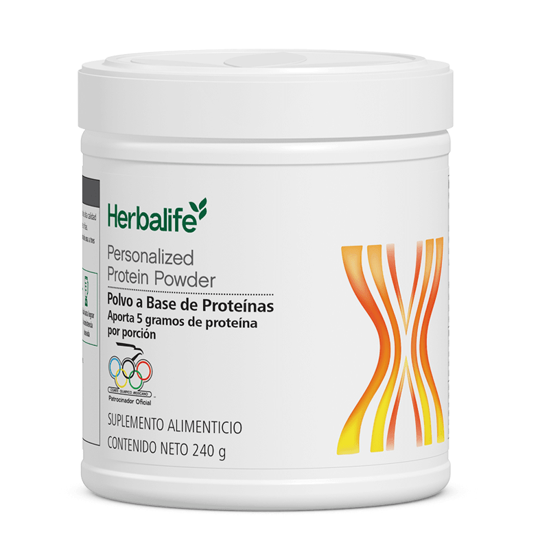 Personalized Powder Protein Blend | Soy & Whey Protein en envase de 240 g, fuente de 5 g de proteína por porción.