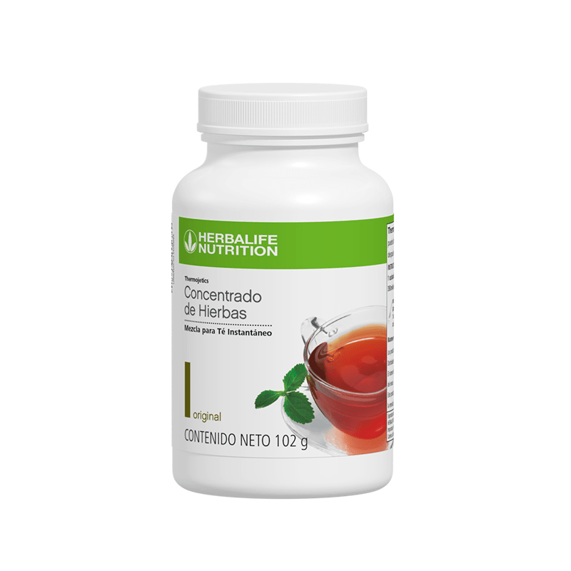 Thermojetics Concentrado de Hierbas Mezcla para Té Instantáneo de Herbalife, con 102 g de sabor original.